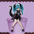 Hatsune Miku devil horn dragon tail noodle stopper figure