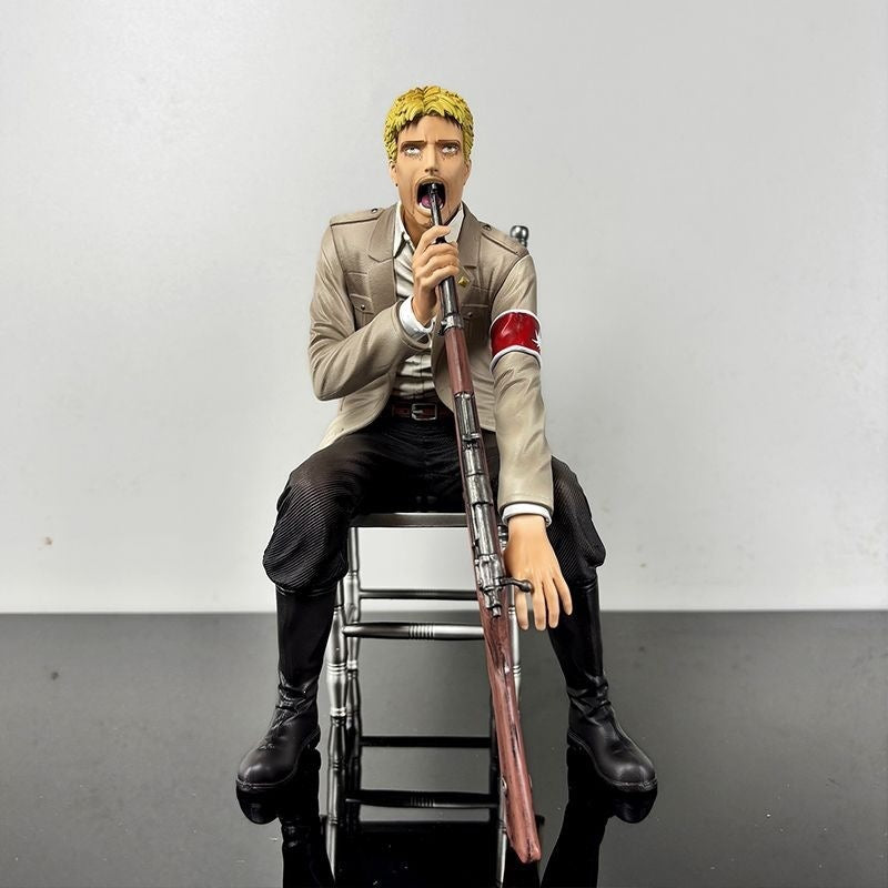 Attack on Titan Reiner Braun sitting figure