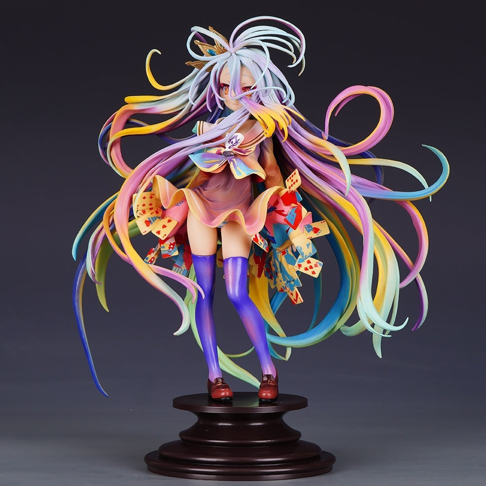 No Game No Life Shiro colorful hair figure