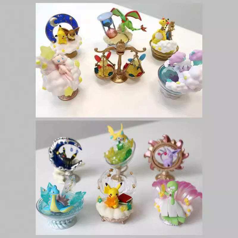 Pokemon Starry Swing Scene Blind Box Full Set GK Statue