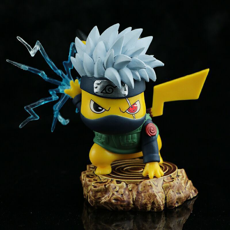 Pokemon Pikachu Cos Naruto Kakashi GK Statue