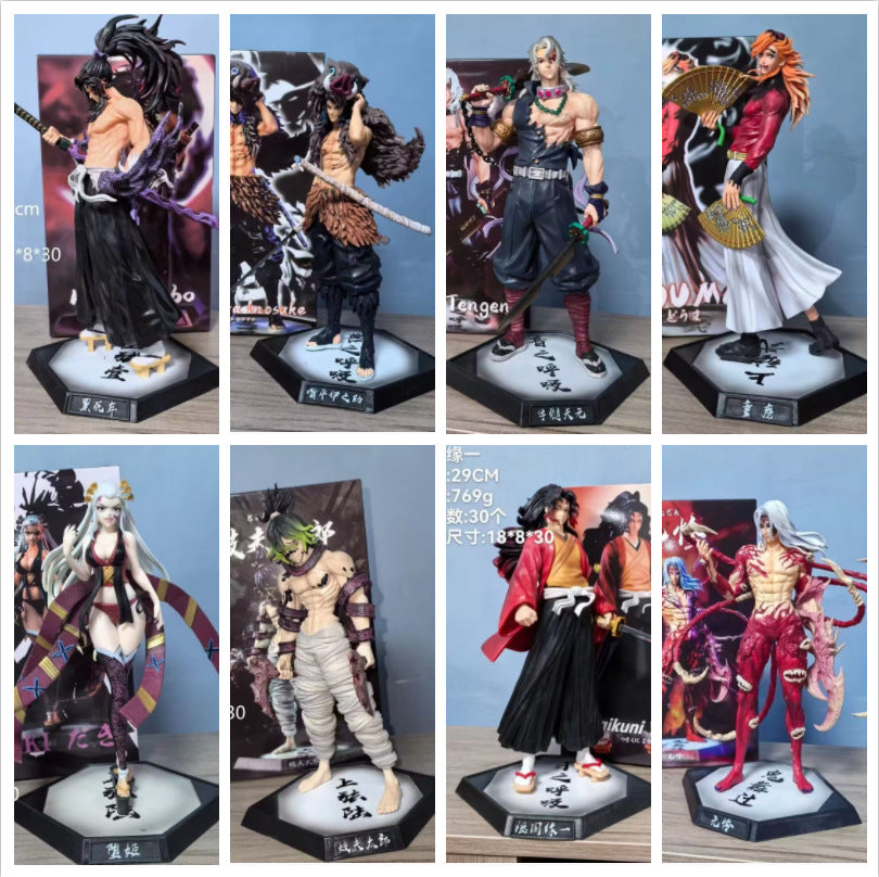 Demon Slayer upper moon GK figure set