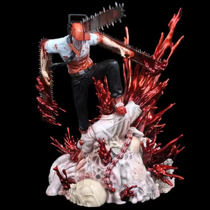 Chainsaw Man Denji Chainsaw Devil Bloody Burst Scene GK Statue