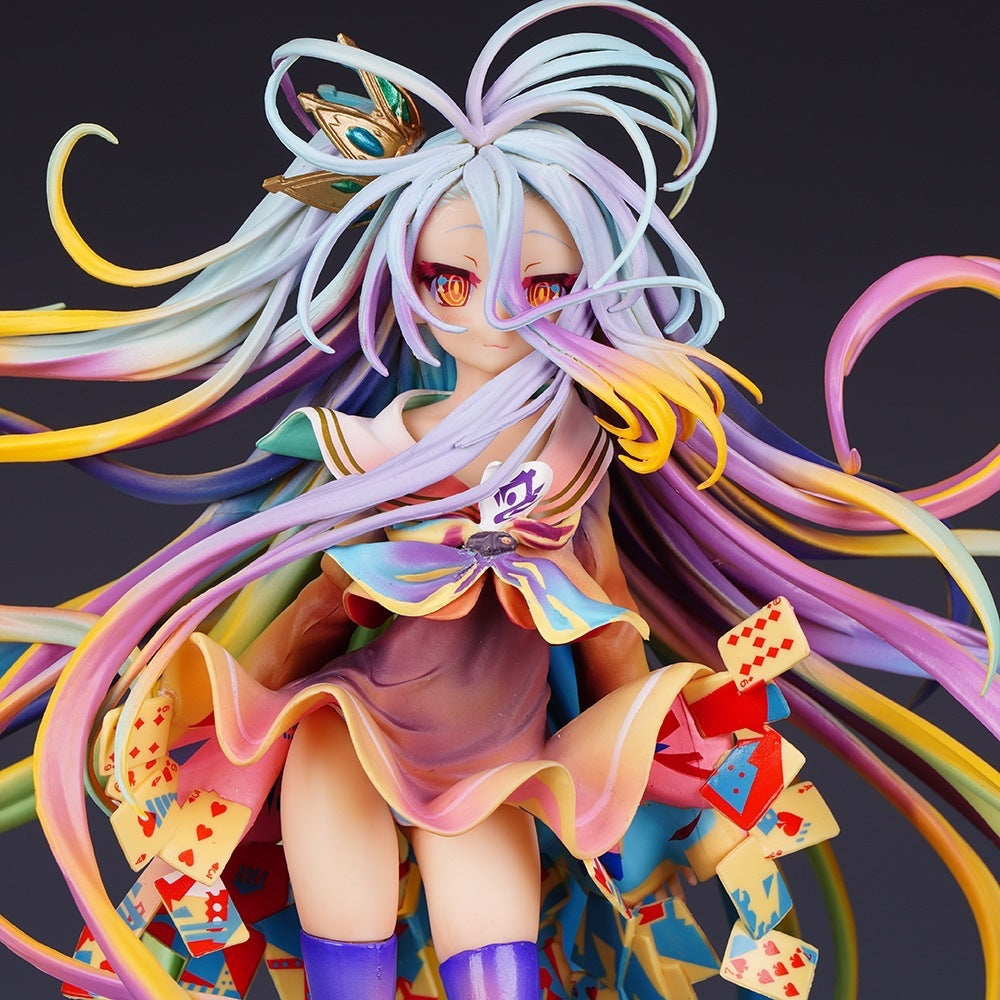 No Game No Life Shiro colorful hair figure