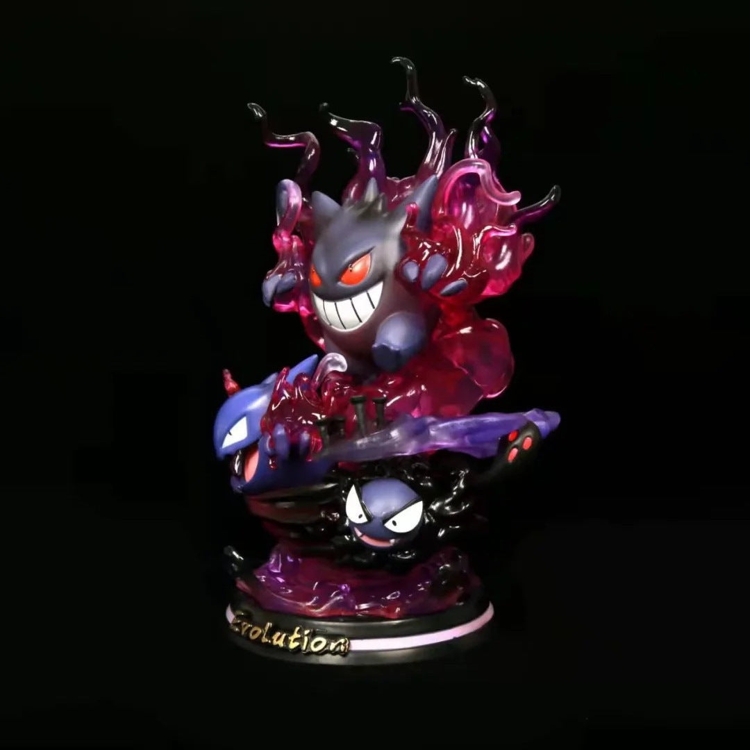 Pokemon Gengar Evolution Chain Diorama GK Statue