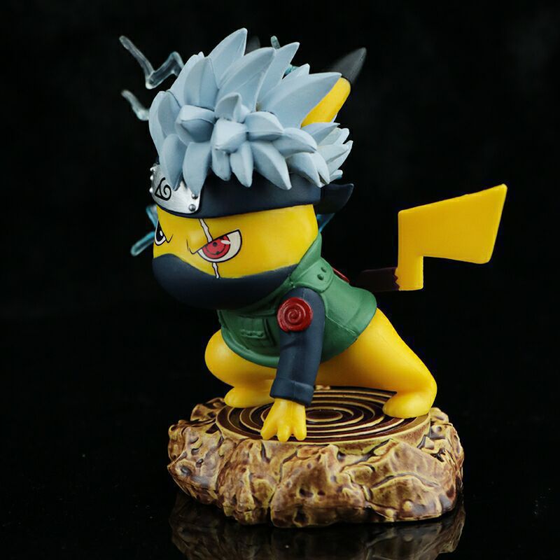 Pokemon Pikachu Cos Naruto Kakashi GK Statue
