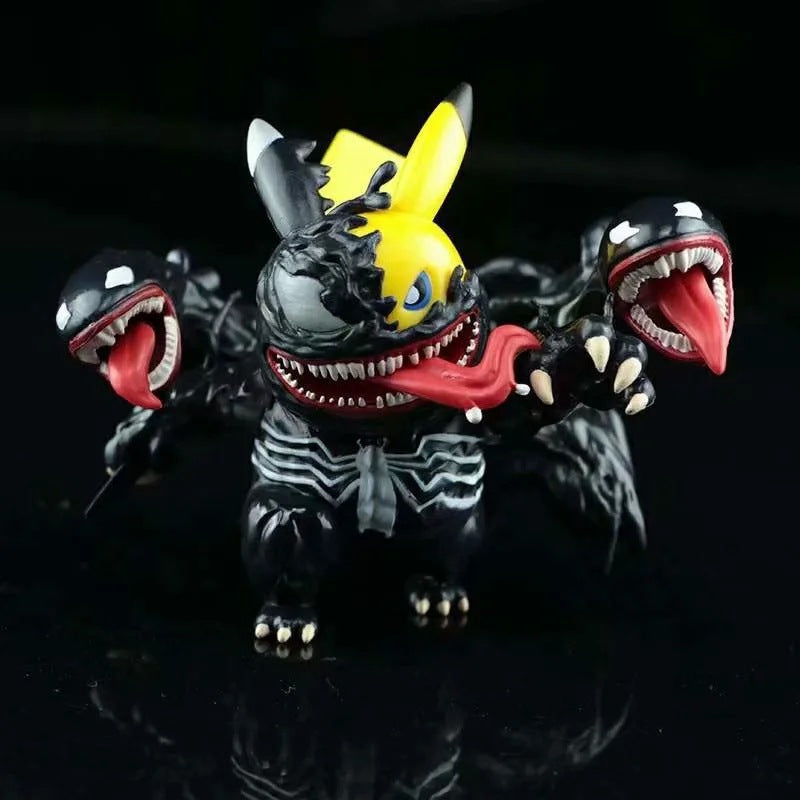 Pokemon × Marvel Crossover Pikachu Cos Venom Carnage