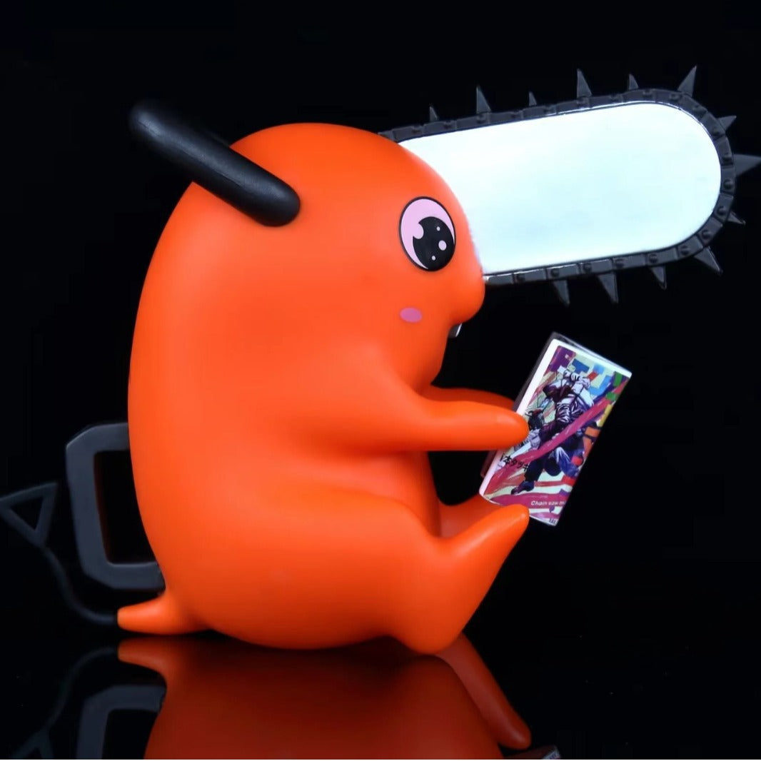 Chainsaw Man Pochita Reading Book Figure