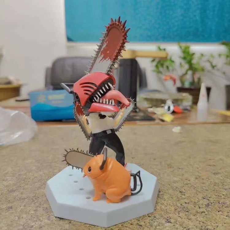 Chainsaw Man Denji & Pochita Q‑Version Combo Figure