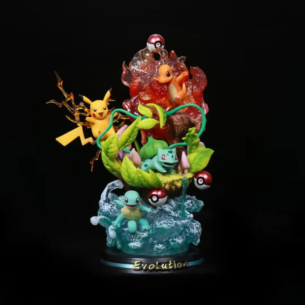Pokemon Kanto Starters GK Diorama Statue