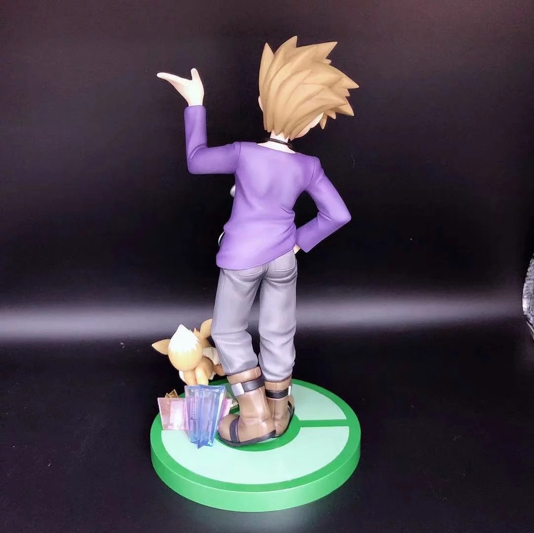 Pokemon Trainer Gary Oak & Eevee GK Statue