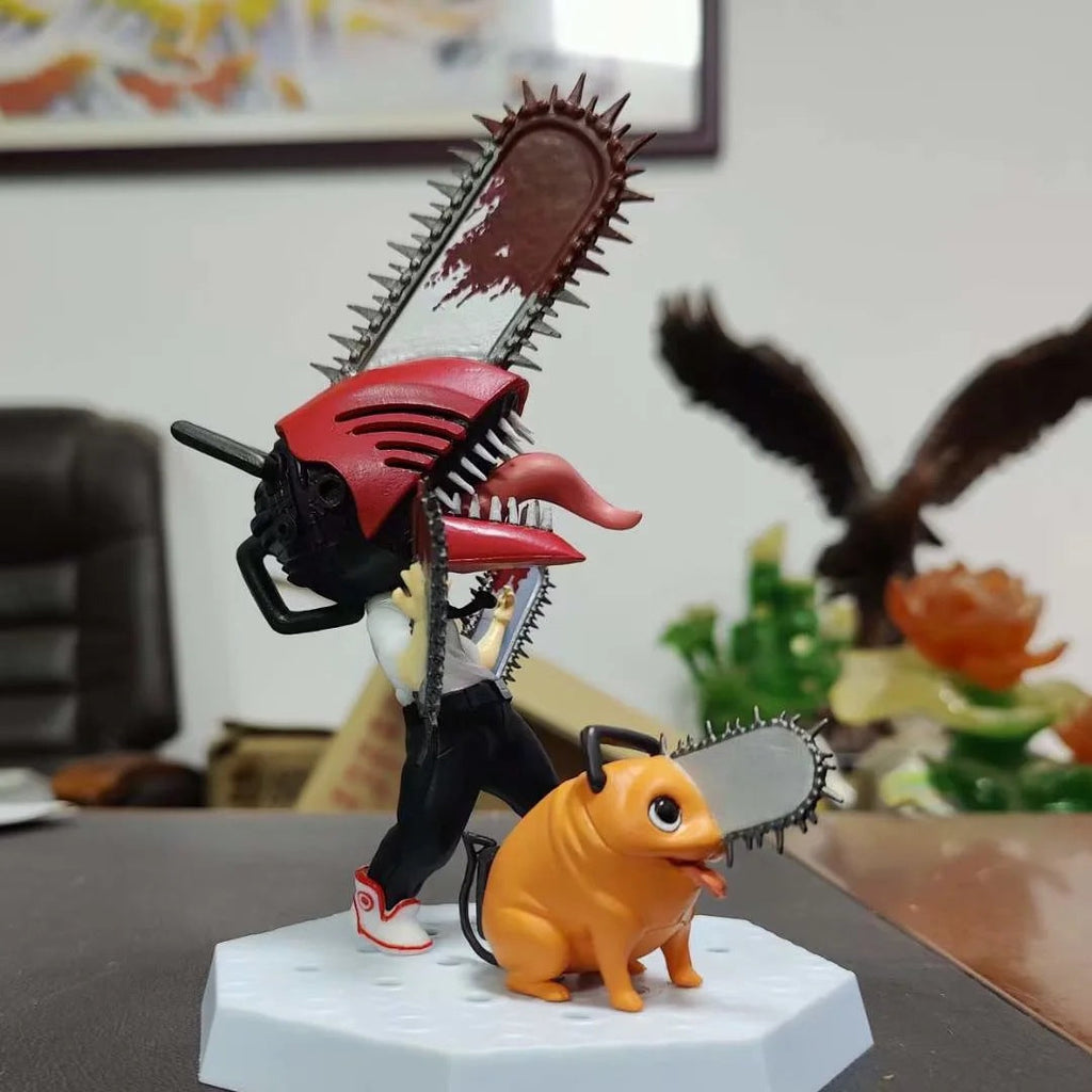 Chainsaw Man Denji & Pochita Q‑Version Combo Figure
