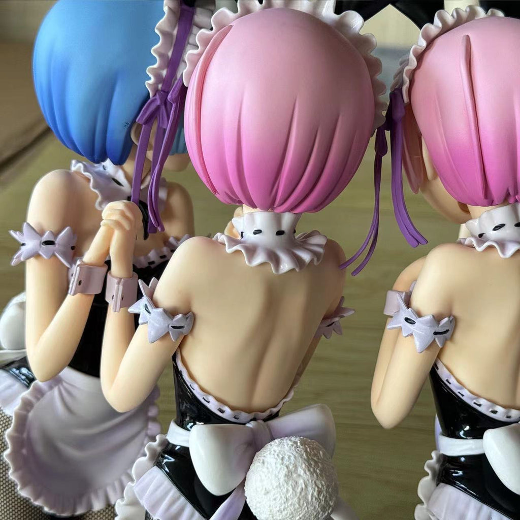 Re Zero Rem Ram bunny girl 1/4 figure set