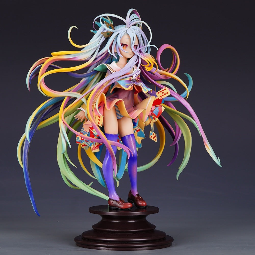 No Game No Life Shiro colorful hair figure