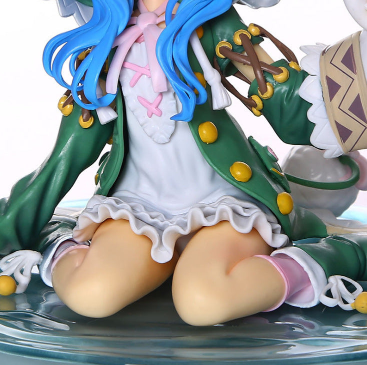 Date A Live Yoshino figure sitting with Yoshinon puppet
