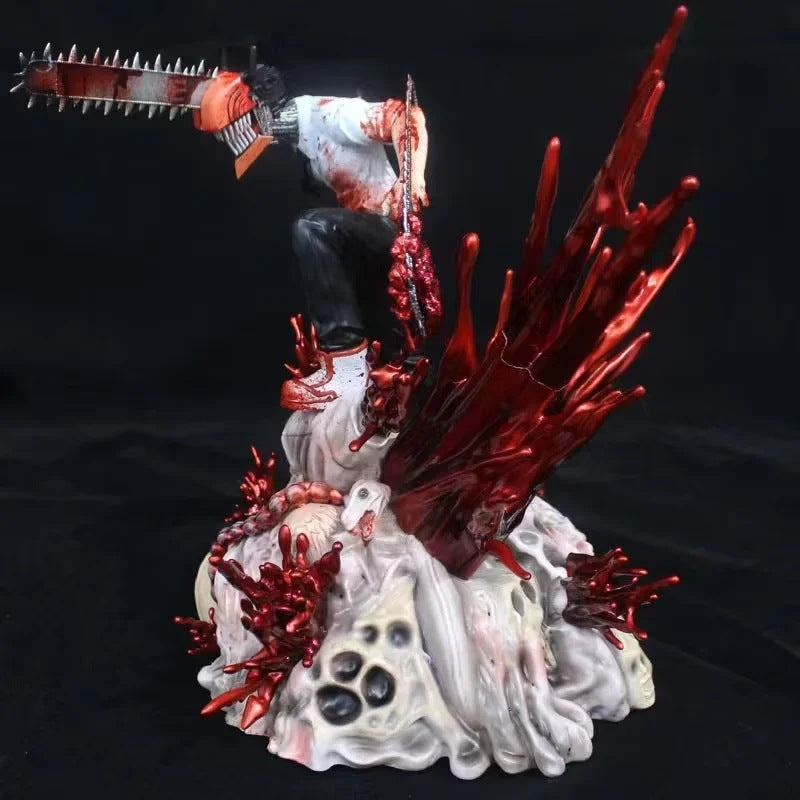 Chainsaw Man Denji Chainsaw Devil Bloody Burst Scene GK Statue