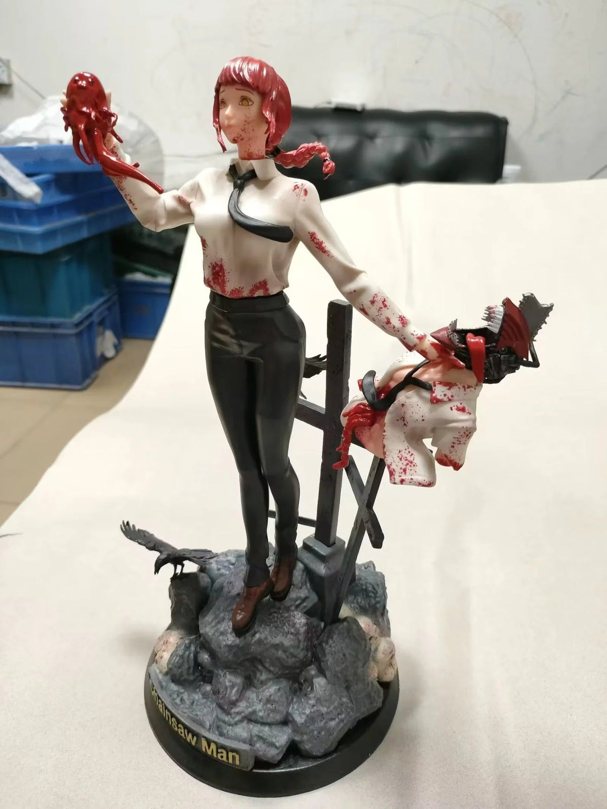 Chainsaw Man Makima Control Devil Battle Scene GK Statue