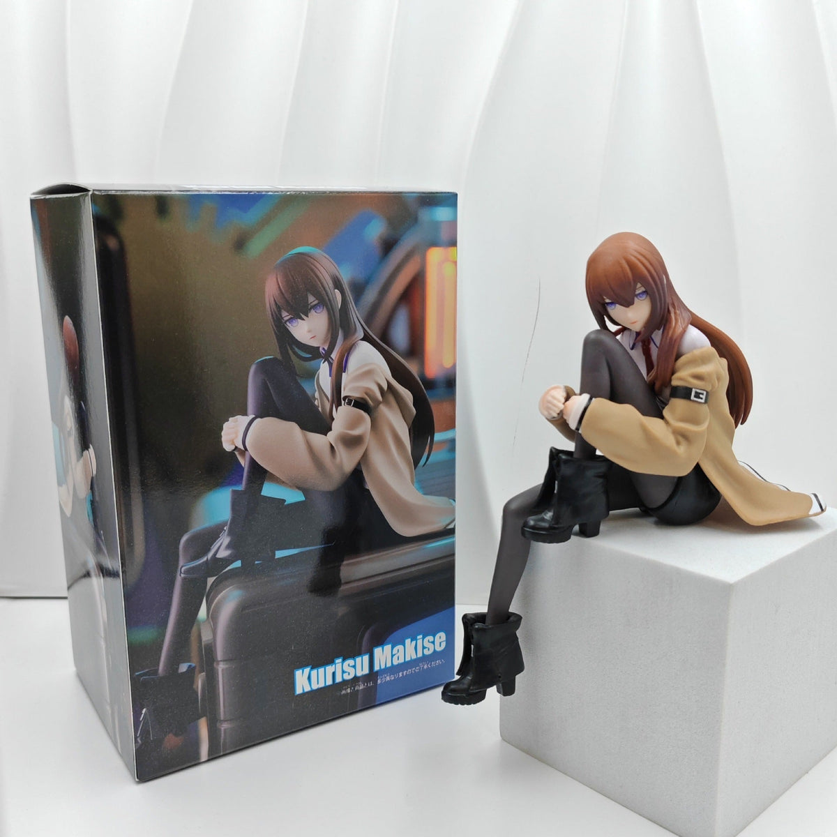 Steins Gate Kurisu Makise sitting figure