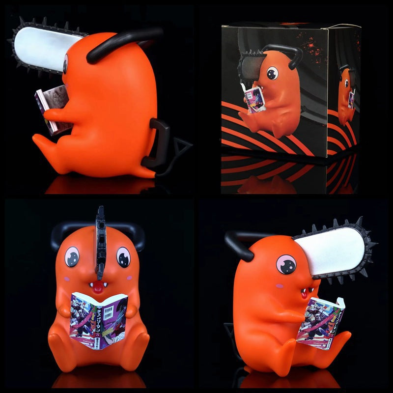 Chainsaw Man Pochita Reading Book Figure