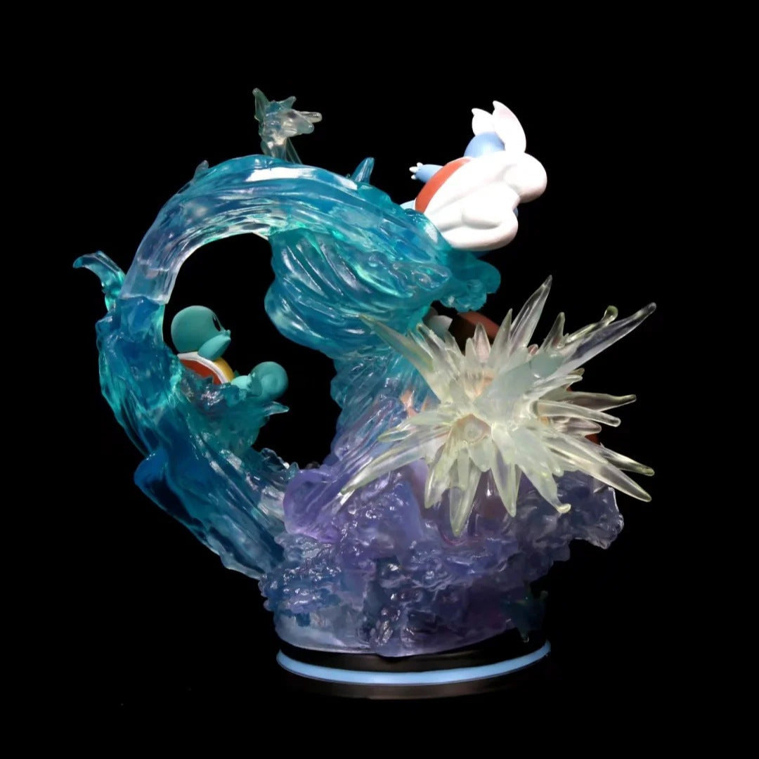 Pokemon Squirtle Wartortle Blastoise GK Diorama Statue