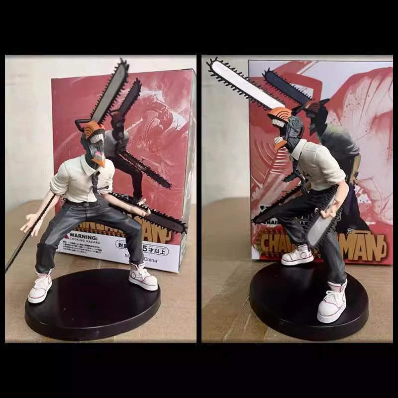 Chainsaw Man Denji Chainsaw Devil Squat Battle Figure