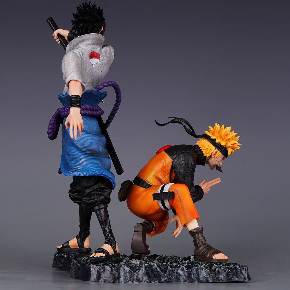 Naruto and Sasuke double GK statue figure
