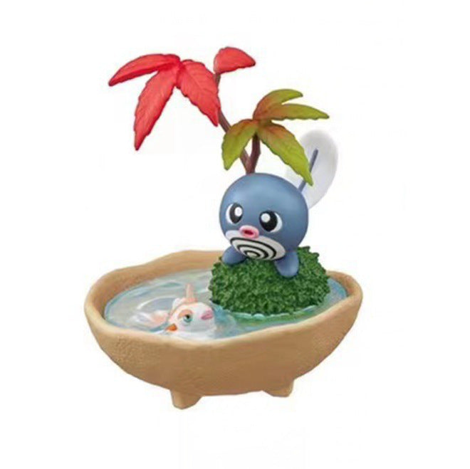 Pokemon Bonsai Potted Scene GK Statue Set