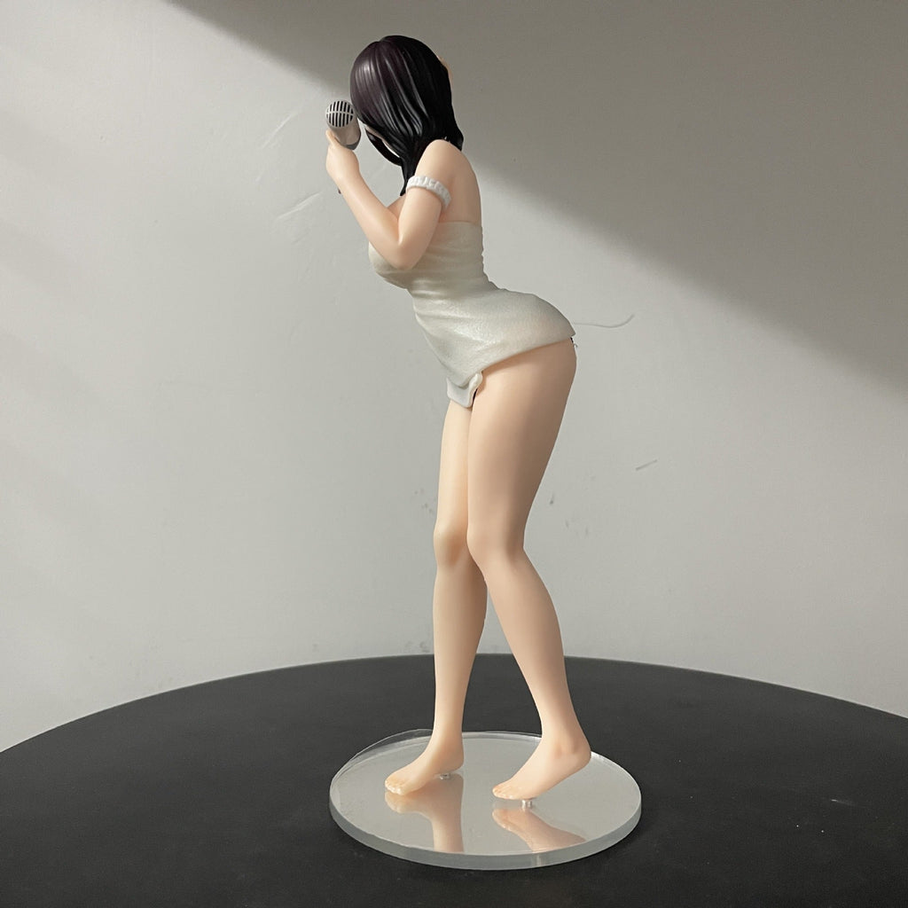 JK girl bath towel hair dryer anime figure