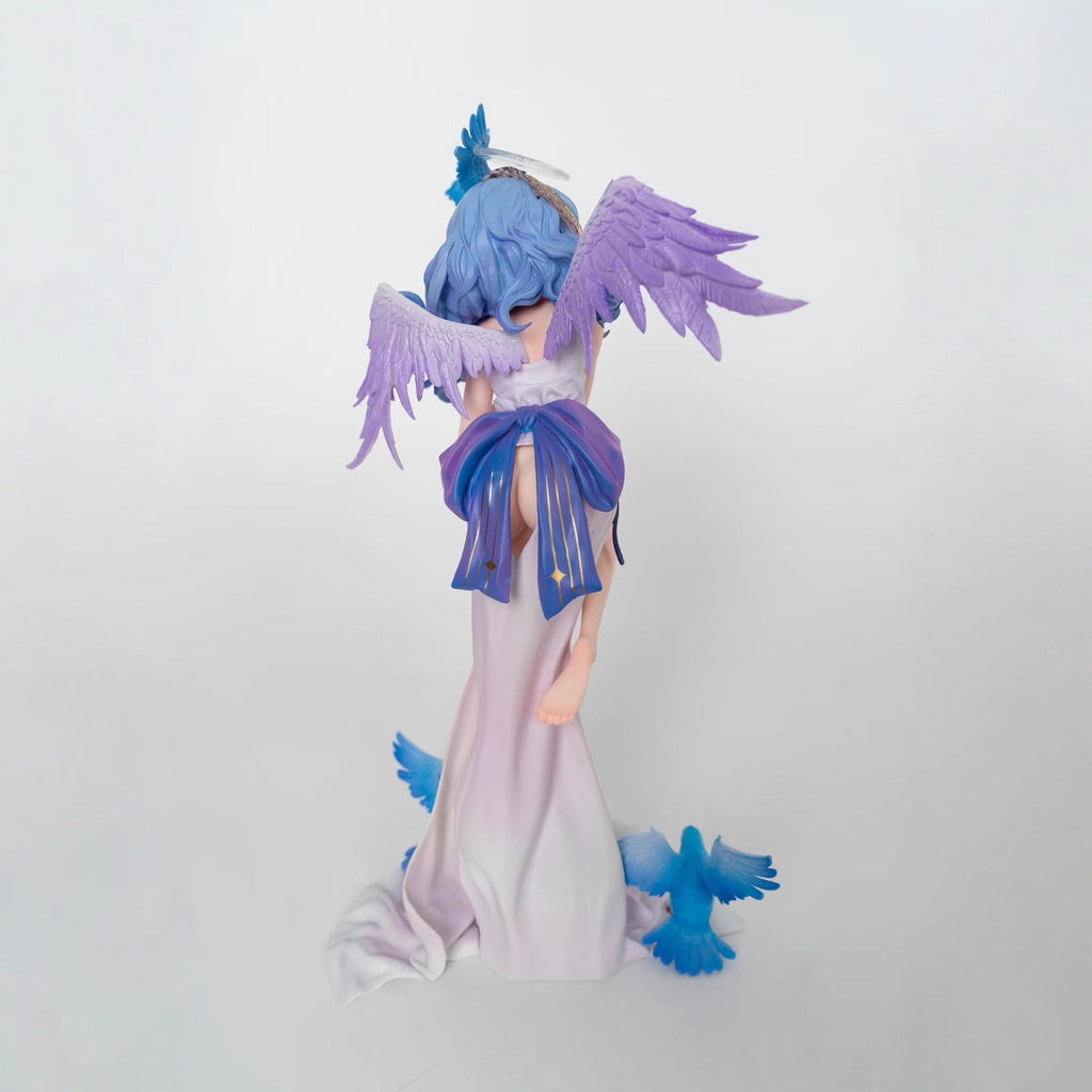 Original Angel Girl Figure with Birds