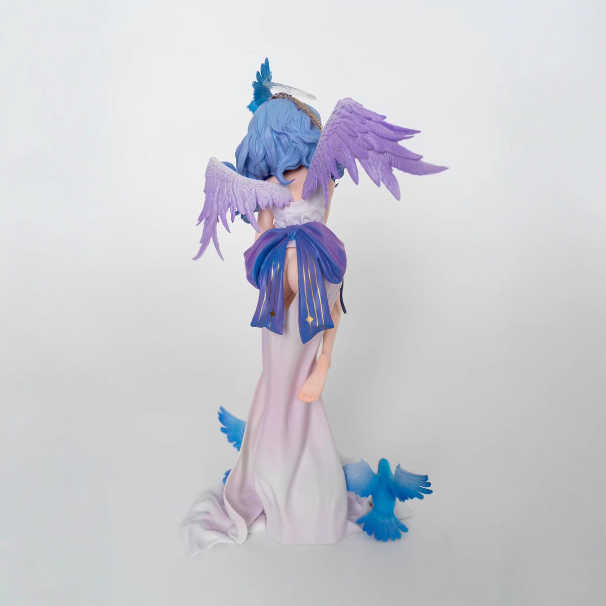 Original Angel Girl Figure with Birds