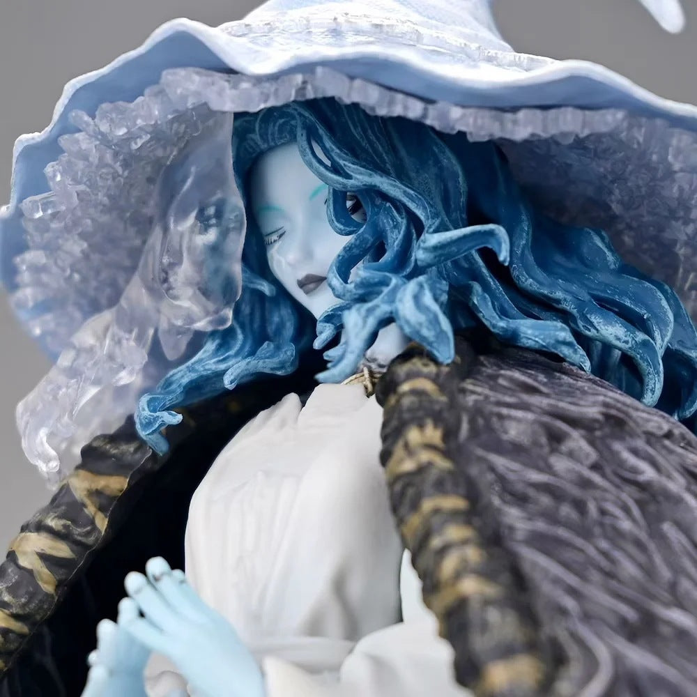 Elden Ring Ranni the Witch sitting GK statue white robe