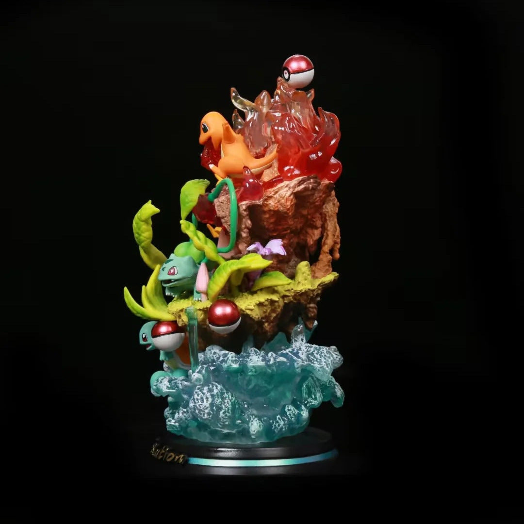 Pokemon Kanto Starters GK Diorama Statue