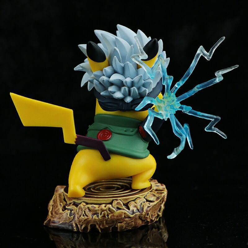 Pokemon Pikachu Cos Naruto Kakashi GK Statue