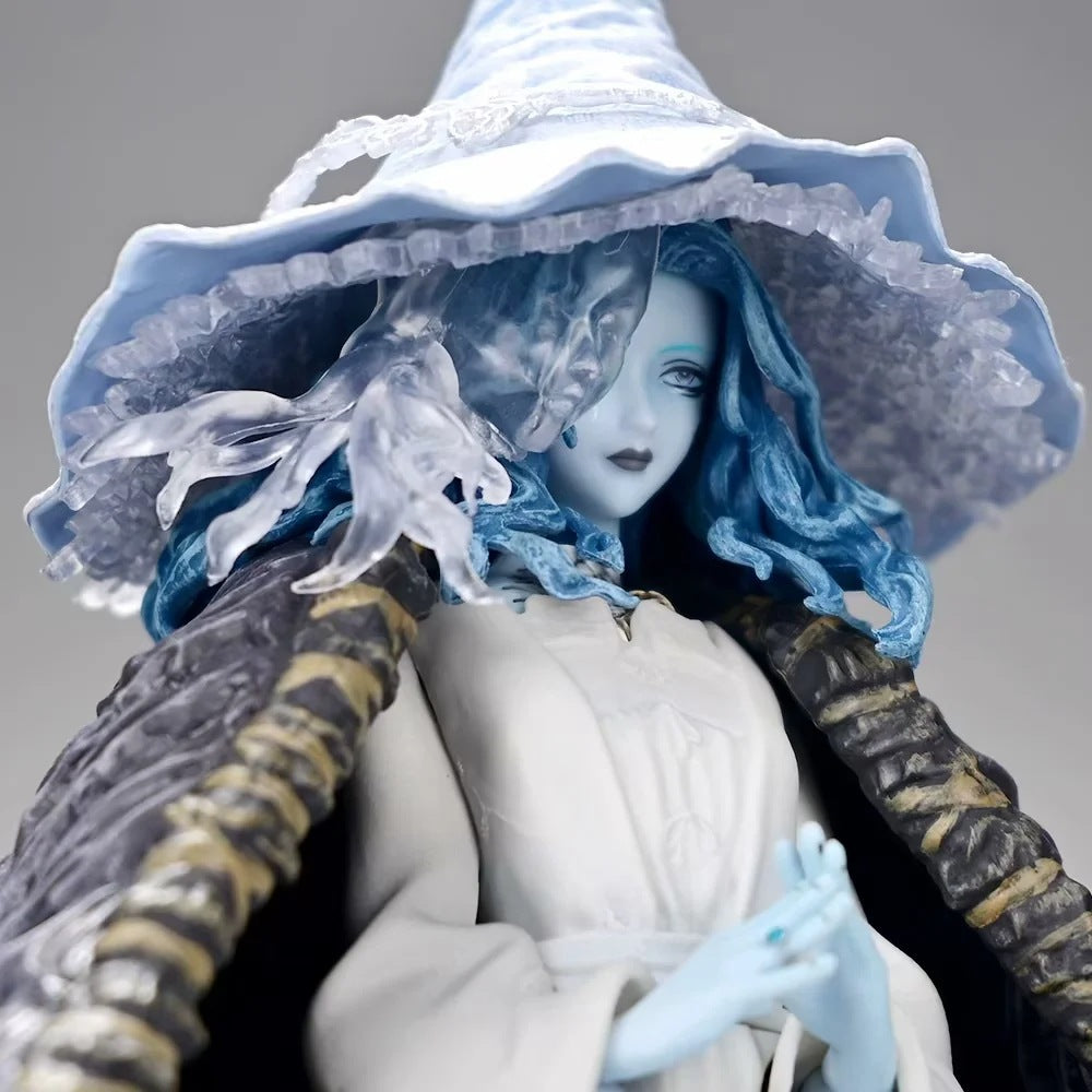 Elden Ring Ranni the Witch sitting GK statue white robe