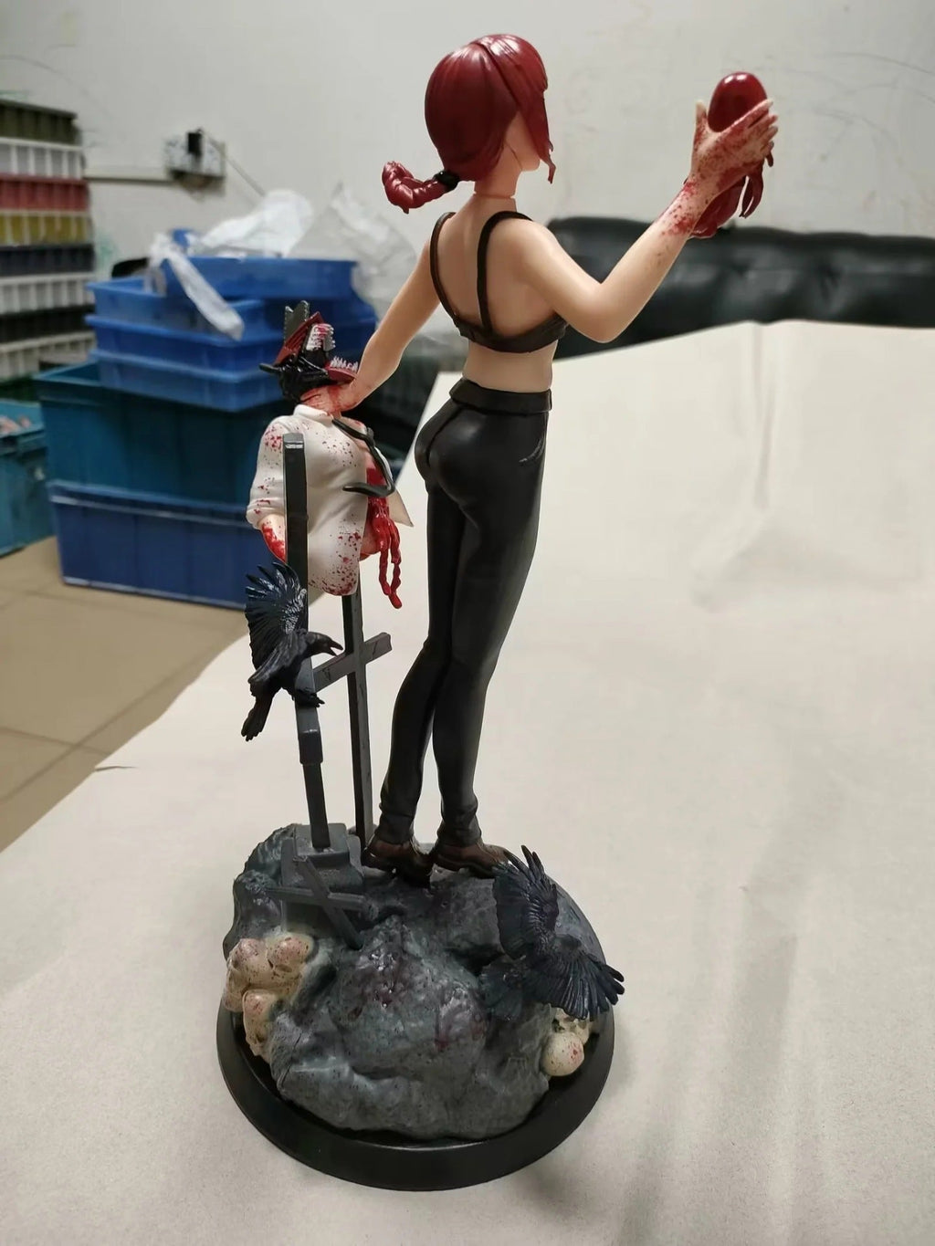 Chainsaw Man Makima Control Devil Battle Scene GK Statue