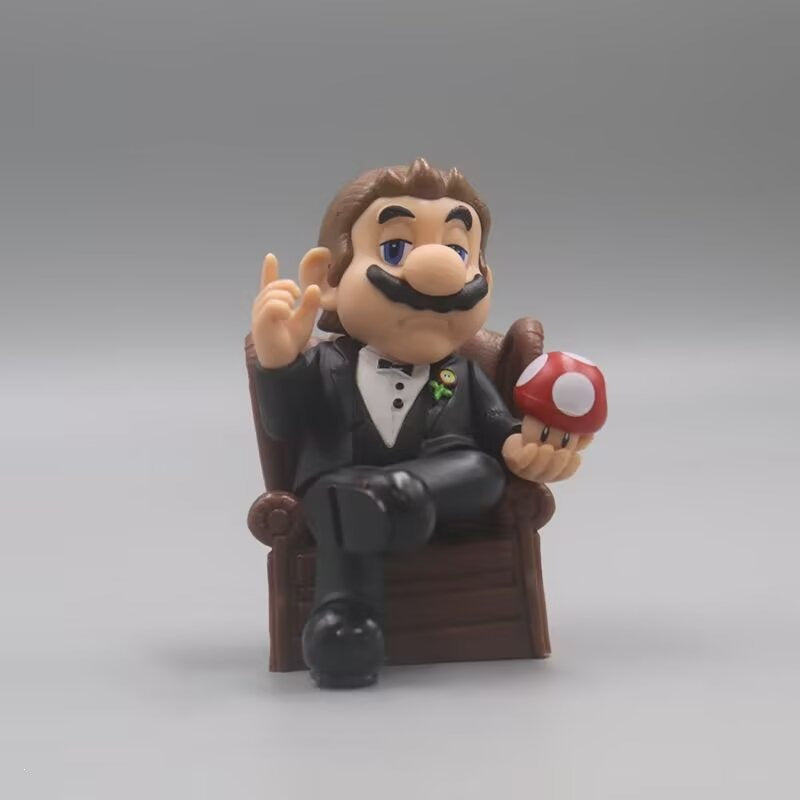 Joker super Mario Godfather suit set figure