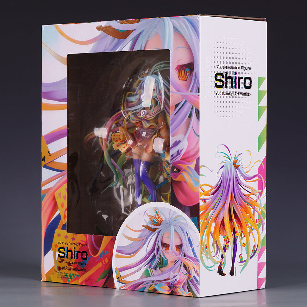 No Game No Life Shiro colorful hair figure