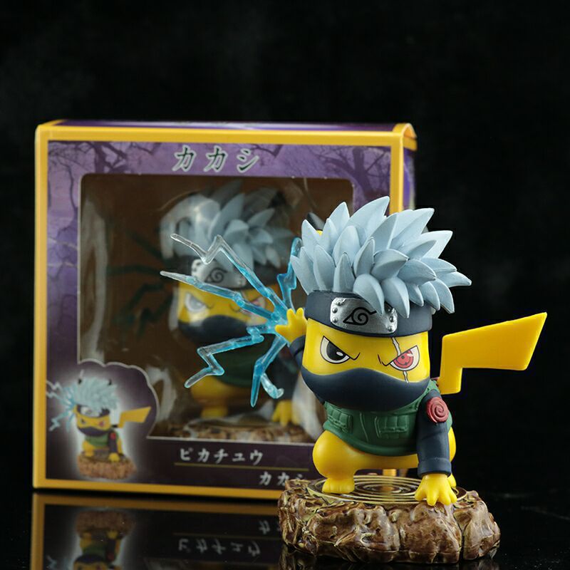 Pokemon Pikachu Cos Naruto Kakashi GK Statue