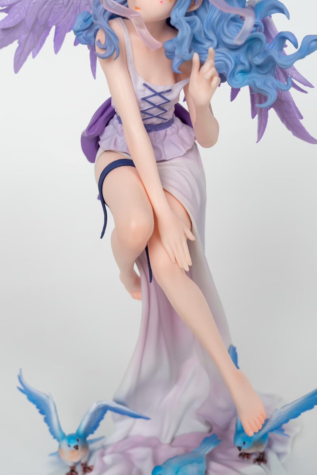 Original Angel Girl Figure with Birds