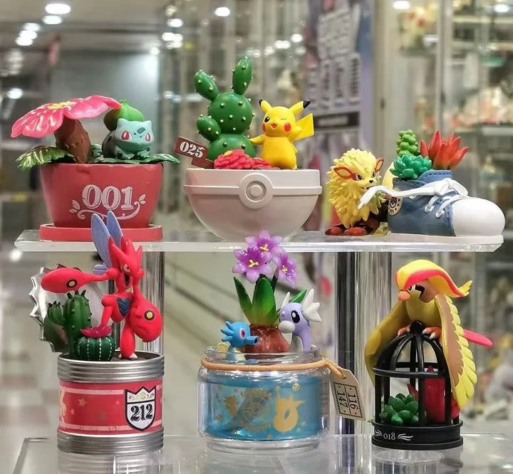 Pokemon Bonsai Potted Scene GK Statue Set